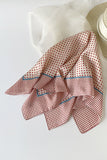 Polka Dot Square Scarf with Border