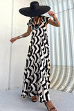 Chevron Maxi Vacation Dress