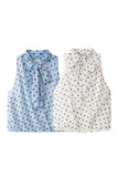 Polka Dot Bow Neck Tank Top