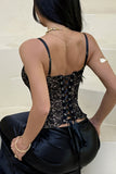 Floral Lace Sweetheart Corset Cami