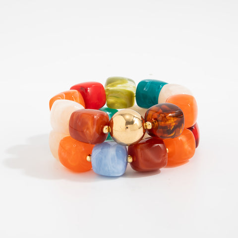 Chunky Beaded Stretch Bracelet