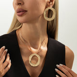 Irregular Circle Layered Necklace