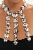 Hammered Metal Disc Layered Statement Necklace