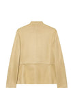 Military Collar Button-Front Jacket