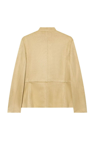 Military Collar Button-Front Jacket