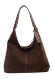 Slouchy Suede Hobo Shoulder Bag