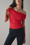 Off-Shoulder Statement T-Shirt
