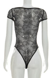 Asymmetrical Skirt Set with Lace Detail