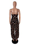 V-Neck Tie-Front Palazzo Jumpsuit