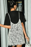 Layered Lace Accent T-Shirt