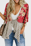 Floral Tie-Front Blouse