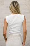 Sleeveless Ribbed Tank Top