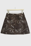 Paisley A-Line Mini Skirt