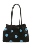 Polka Dot Buckle Strap Tote Bag