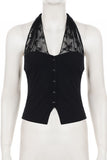 Stylish Lace-Detail Tank Top