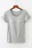 Built-In Bra Short-Sleeve T-Shirt