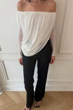 Off-Shoulder Draped Top