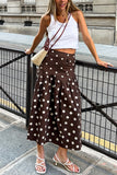 Polka Dot Midi Skirt
