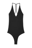 V-Neck Sleeveless Cutout Bodysuit