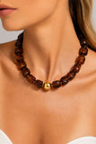 Beaded Chunky Accent Necklace
