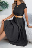 Pleated Casual Midi Dress