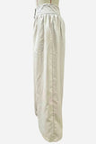 Button Front High Waist Wide Leg Pants