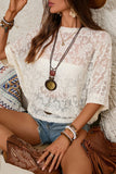 Relaxed Fit Semi-Sheer T-Shirt