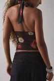 Halter-Neck Printed Camisole