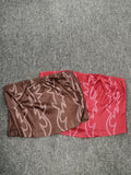 Corset-Style Patterned Tank Top