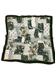 Patchwork Geometric Print Square Scarf