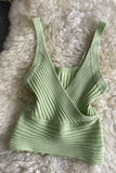 Ribbed V-Neck Tank Top