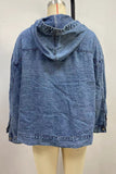 Long Sleeve Drawstring Zip Hoodie