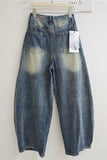 Studded Patch Pocket Barrel Jeans
