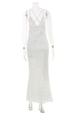 Lace-Accented Evening Gown