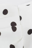 Polka Dot Puff Sleeve V-Neck Mini Dress