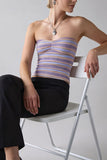 Zebra-Print Bustier Tube Top