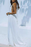 Halter Maxi Dress with Flowing Design