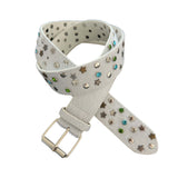 Star Stud Belt with Buckle
