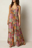 Printed Boho Wide-Leg Jumpsuit