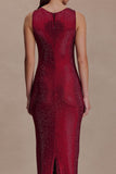 Sequin Sleeveless Bodycon Maxi Dress