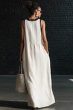 Sleeveless Tie-Front Casual Dress