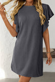 Flutter-Sleeve Casual Dress