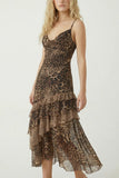 Tiered Ruffle Midi Dress