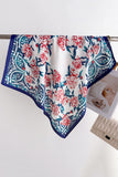 Floral Satin Finish Neck Scarf