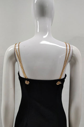 Eyelet Embellished Evening Gown