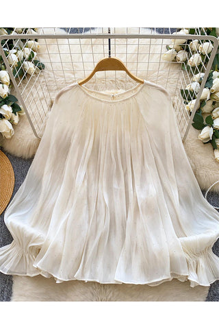 Flowy Pleated Blouse