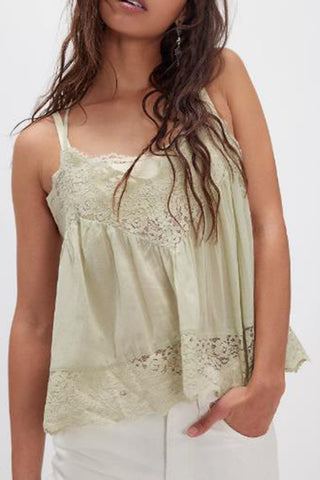 Lace Trimmed Camisole Top