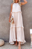 Sleeveless Ruffle Casual Dress