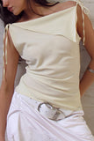 Elegant Tie-Shoulder Tank Top