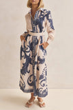 Floral Button-Down Shirt Dress